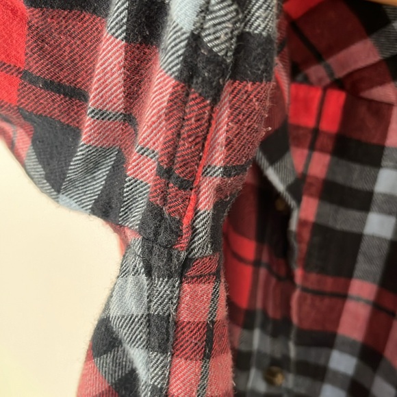 ❤️ Oversized 100% Cotton TNA Flannel Plaid Shirt - Size M - Picture 6 of 7